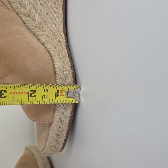 Stuart Weitzman Suede Tan Wedge Sandals. Size 7 1/2 - Picture 15 of 15